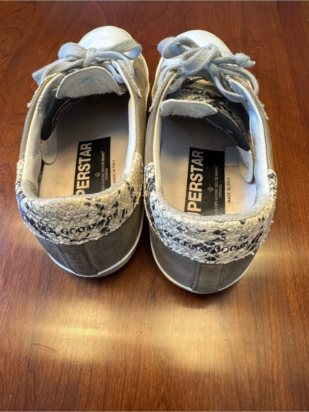 Golden Goose Superstar White & Gray Low-Top Sneakers - GGDB
